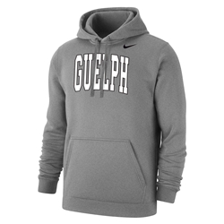 Grey Guelph Nike Club Fleece Pullover Hood