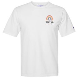 White Champion UofG Pride Tee