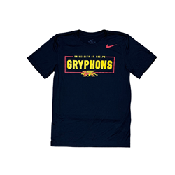 BLACK GRYPHONS NIKE DRI-FIT LEGEND 2.0 SHORT SLEEVE TEE