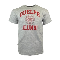 Grey Alumni Circles Crest Tee