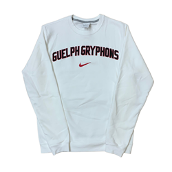 WHITE NIKE GRYPHONS CLUB FLEECE CREW