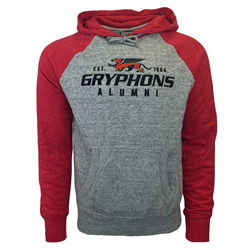 Grey red hoodie 2025