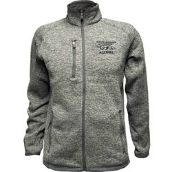 Grey Guelph Gryphons Alumni Full Zip Fleece Jacket