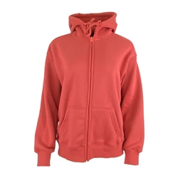 Coral Guelph Oversized Full Zip Hoodie