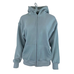 Slate Blue Guelph Oversized Full Zip Hoodie