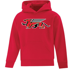 Red Youth Gryphons Fleece Hoodie