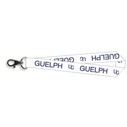 White UG Pocket Lanyard