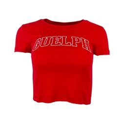 Red Guelph Ribbed Tee