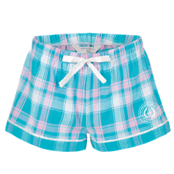 Teal/Pink W Crested Haley Flannel Short