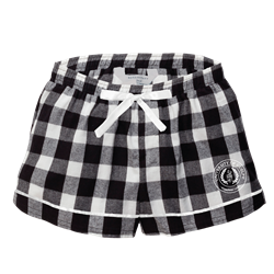 Black/White W Crested Haley Flannel Short