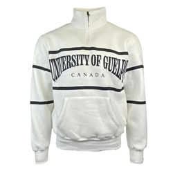 White Guelph Vintage 1/4 ZIP