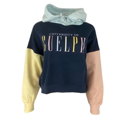 Navy Guelph Annabelle Colourblock Crop Hood