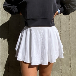 Gryphon Court Rival High-Rise Skirt - White