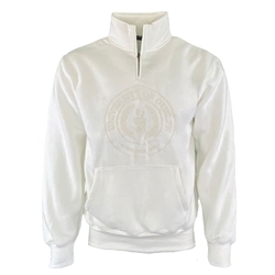 White Circlecrest 1/4 Zip