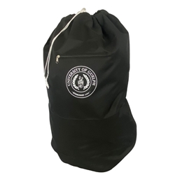 Black Circle Crest Laundry Bag Backpack