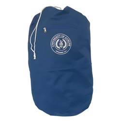 Navy Circle Crest Laundry Bag Backpack