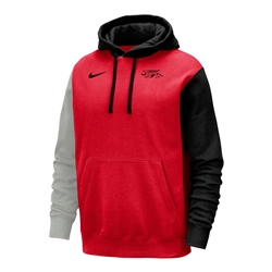 Red Nike Gryphons Colourblock Club Fleece Hoodie