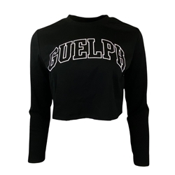 Black Guelph Ribbed Long Sleeve Tee