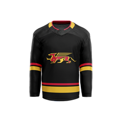 Black Gryphons Replica Hockey Jersey - Adult & Youth