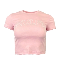 Pink Guelph Ribbed Tee