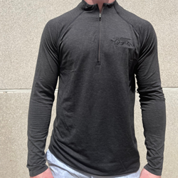 Metal Vent 1/2 Zip - Black