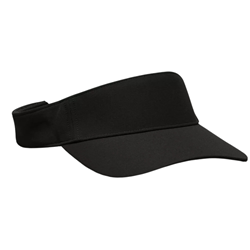Removable Sweatband All-Sport Visor - Black