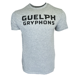 Grey Guelph Gryphons Wordmark Tee