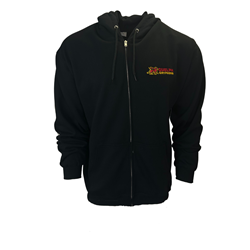 Black Gryphons Horizontal Full Zip Hood