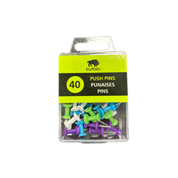 40 Pack Assorted Push Pins