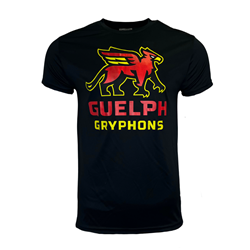 Gryphons Stacked Performance Tee - Black