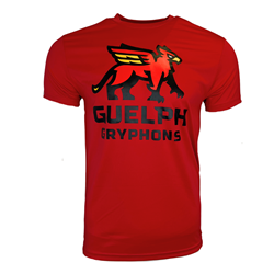 Gryphons Stacked Performance Tee - Red