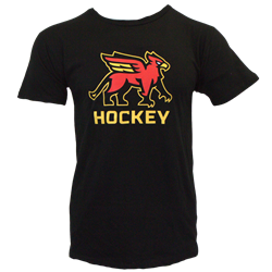 Youth Gryphons Stacked Hockey Tee - Black