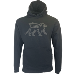 Black Gryphons Puff Print Hood