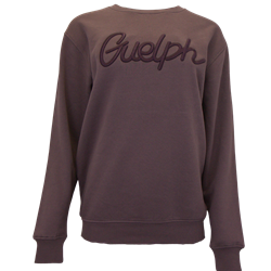 Guelph Script Fashion Crew - Smoked Purple