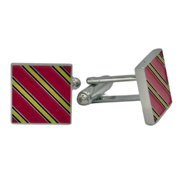 Square Striped Cufflinks