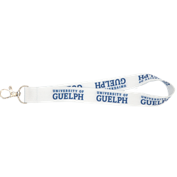 White UG Sublimated Pocket Lanyard New Identifier