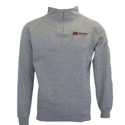Gryphons Football Horizontal 1/4 Zip - Grey