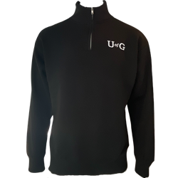 UofG 1/4 Zip - Black