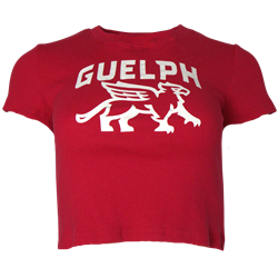 Gryphon Ribbed Tee - Red