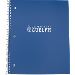 Crested 1 Sub 80 Page Coil Notebook - Blue