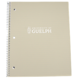 Crested 1 Sub 80 Page Coil Notebook - Sand