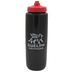 33 oz Gryphons Stacked Squeeze Bottle - Black