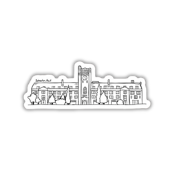 Johnston Hall Sketch Sticker