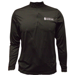 UofG Stacked Identifier 1/4 Zip - Black