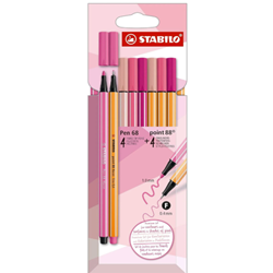 8 Pack Pink Point Marker