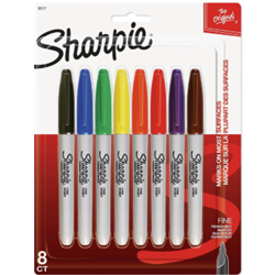 Sharpie 8 Pack Fine Tip Markers