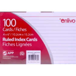 Enlivo Index Cards 4X6