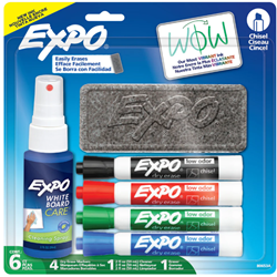 Expo Dry Erase Set Chisel Tip