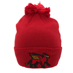 Adidas Gryphons Cuffed Pom Beanie - Red