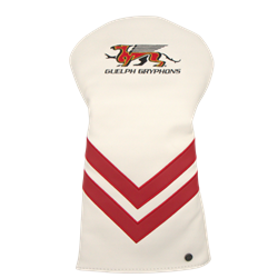 Gryphons Driver Cover " Arrow" - White & Red